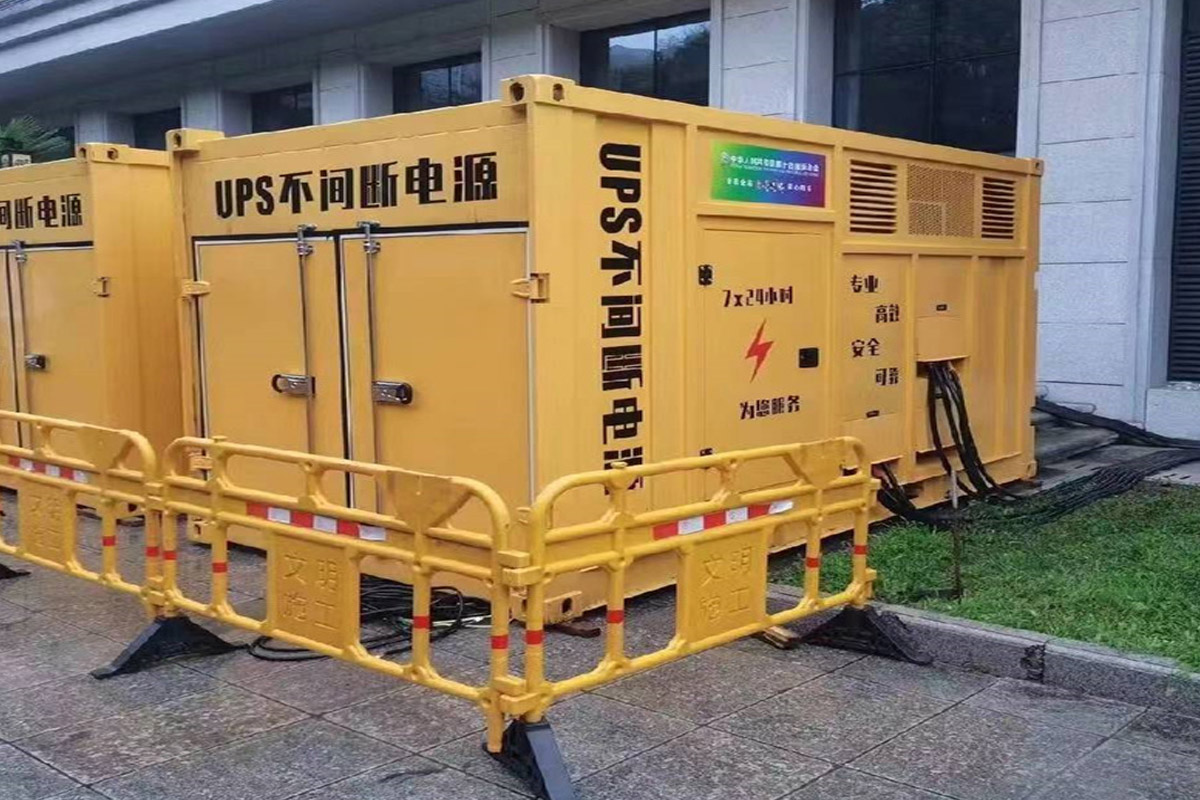 蔚县发电机租赁施工现场