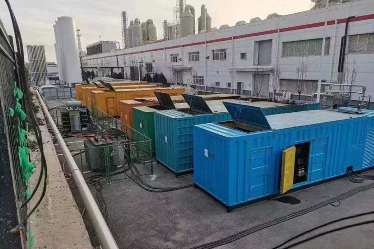 蔚县发电机租赁施工现场